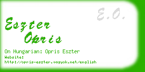 eszter opris business card